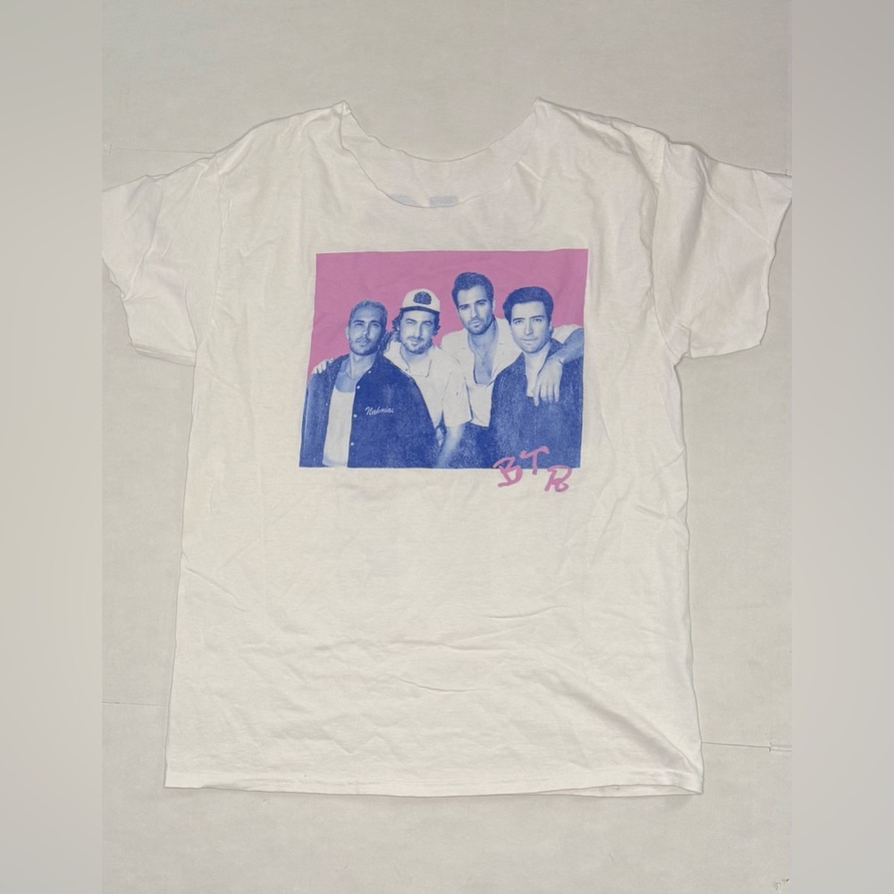 BTR Big Time Rush Can’t Get Enough Tour 2023; Cut Sleeve & Neck T-Shirt Large